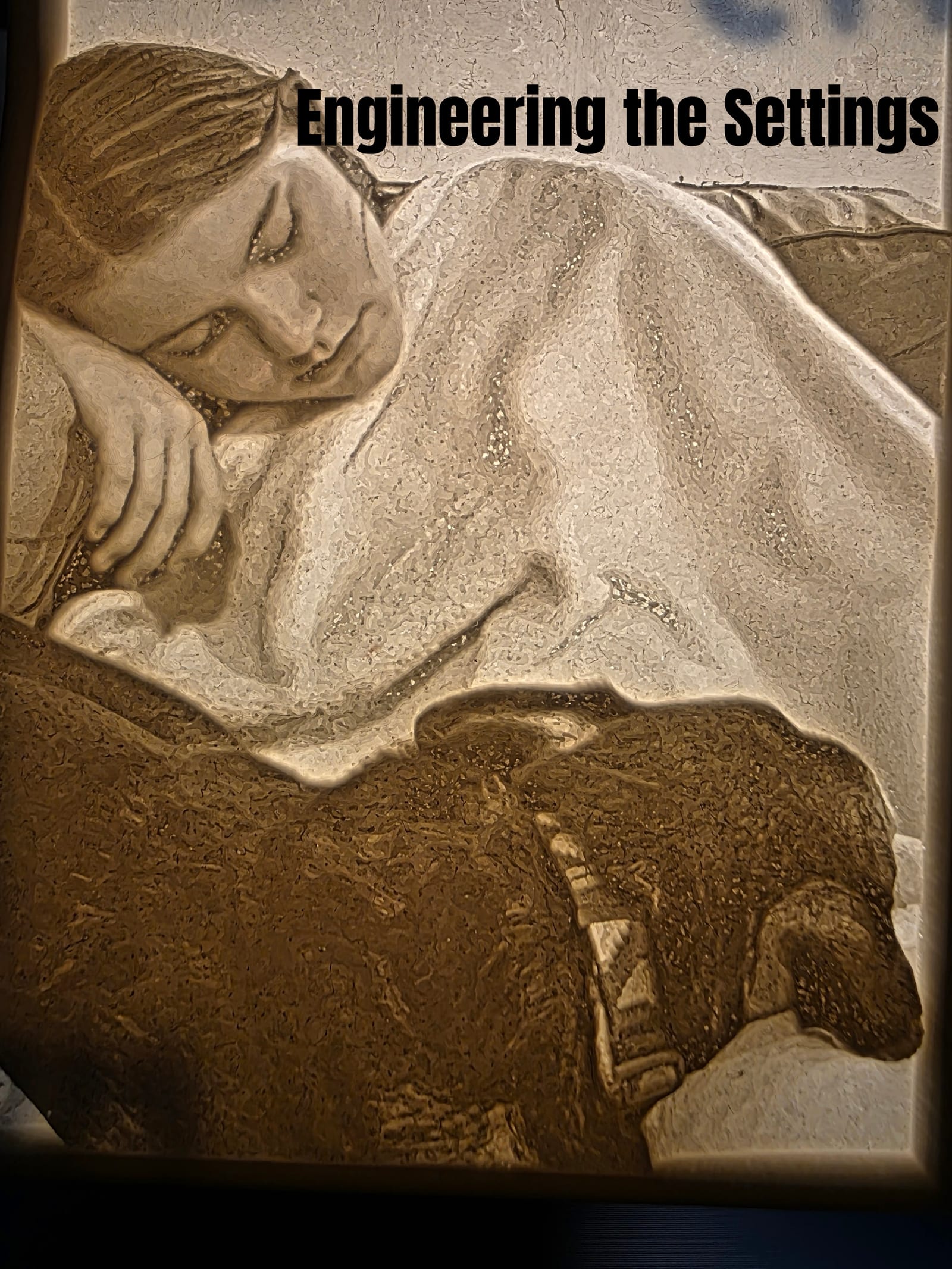 Lithophane print at pass 4, final engineered settings, showing smooth near-photographic tonal detail