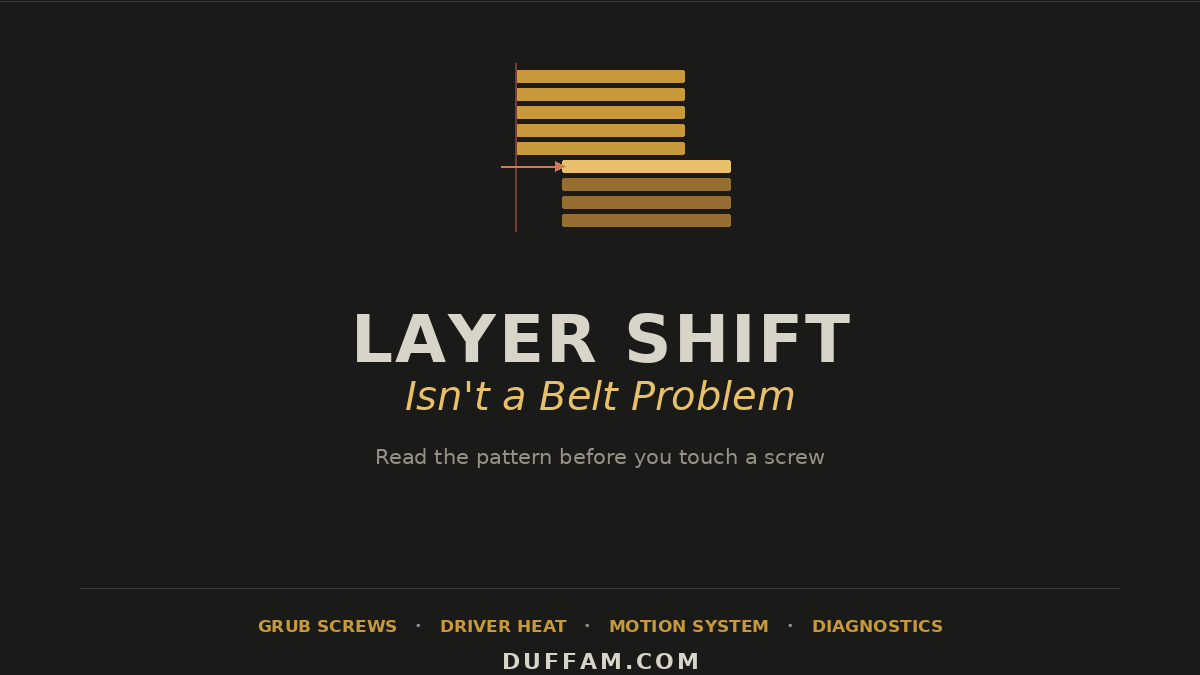 Why Tightening Your Belts Doesn't Fix Layer Shift